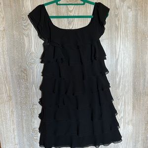 White House Black Market black flapper dress